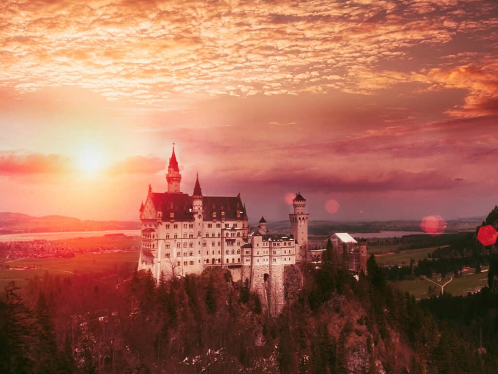 Neuschwanstein castle as film location