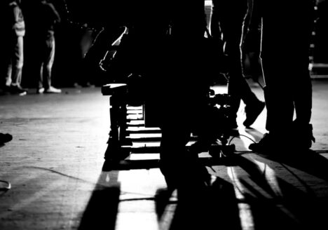 Film crew on a set