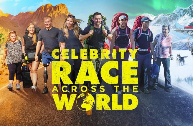 Contestants with backbacks