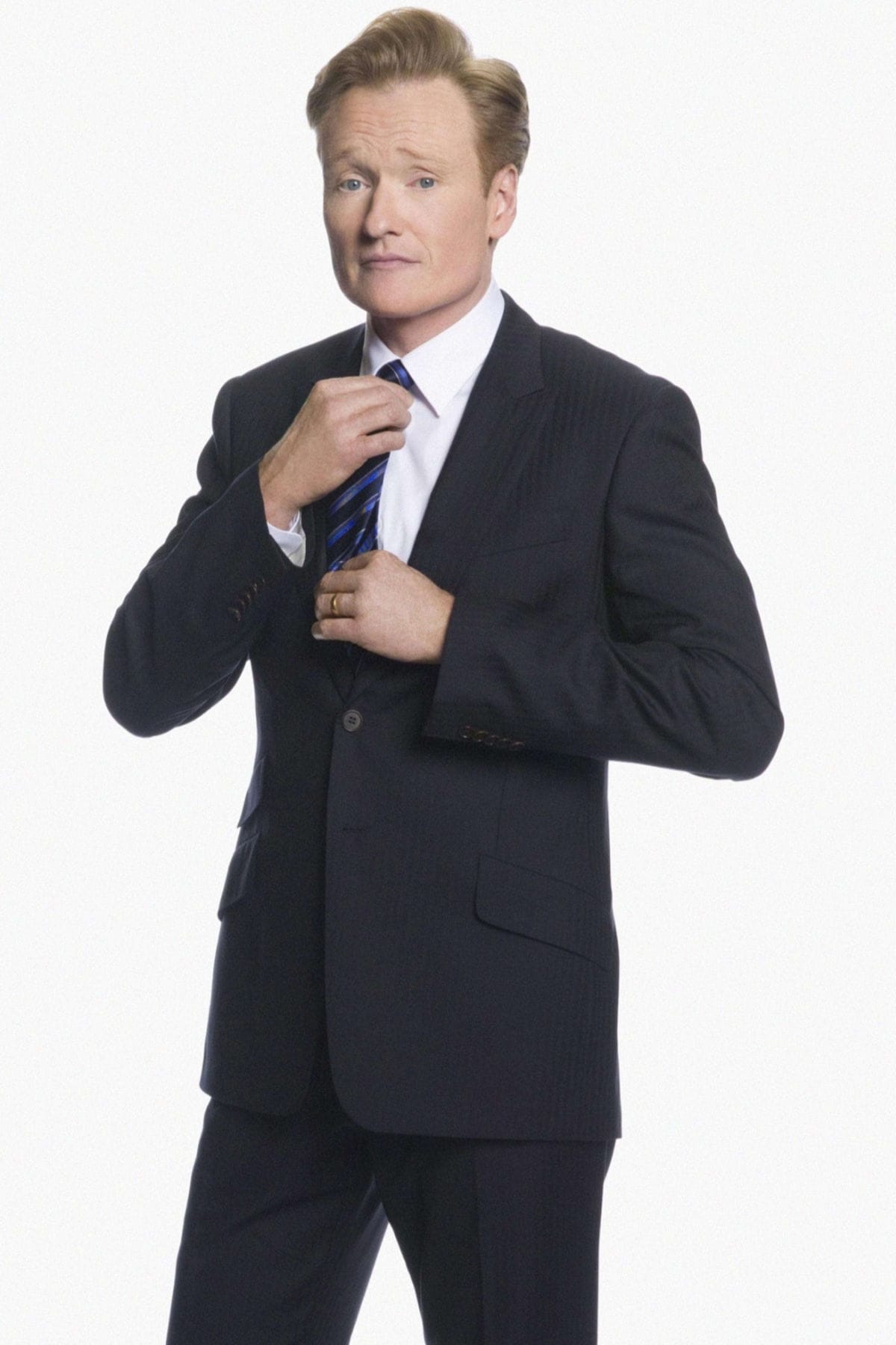 Conan in suit and tie